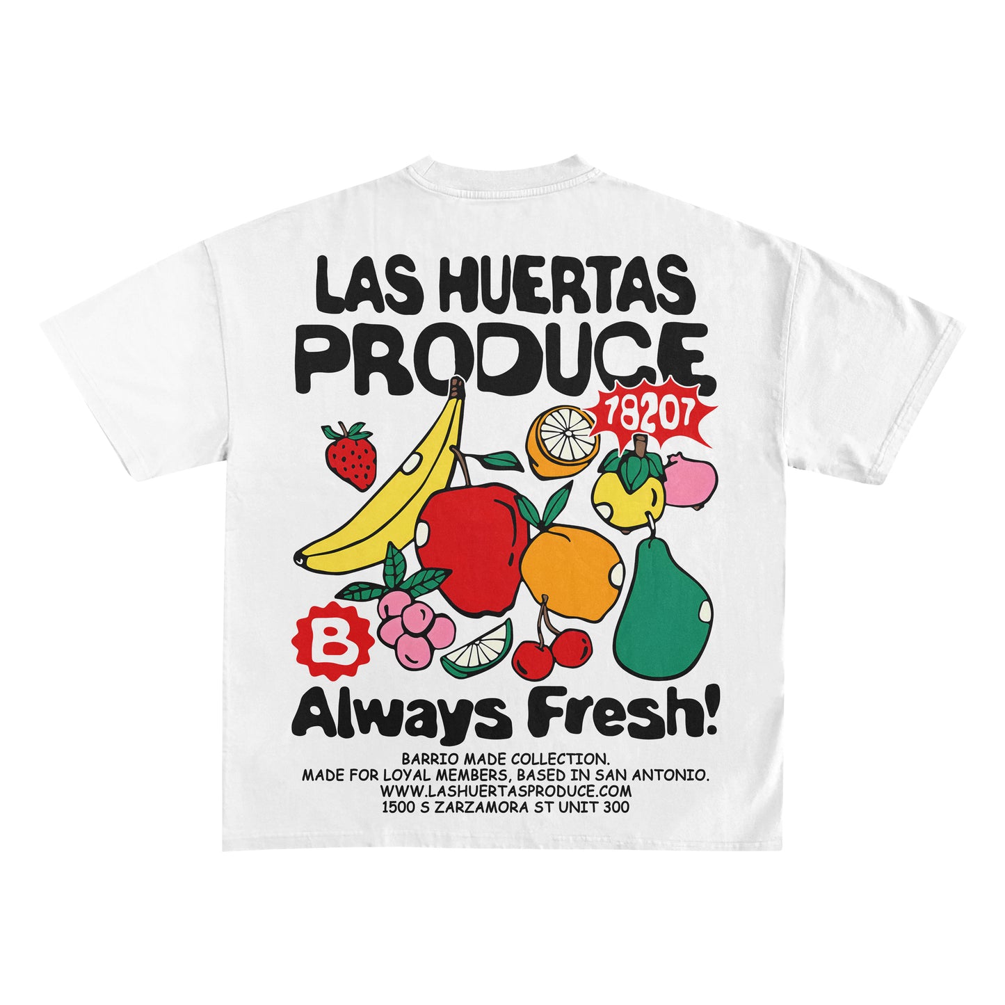 LAS HUERTAS PRODUCE x BARRIO MADE TEE
