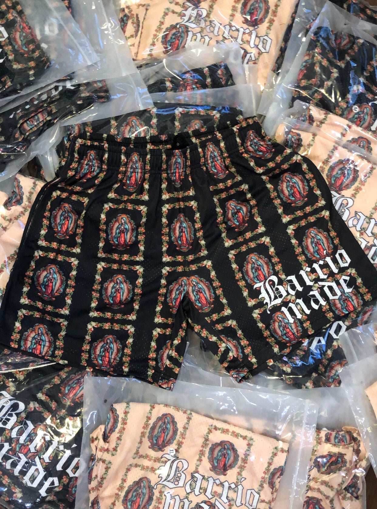 VIRGEN DE GUADALUPE SHORTS