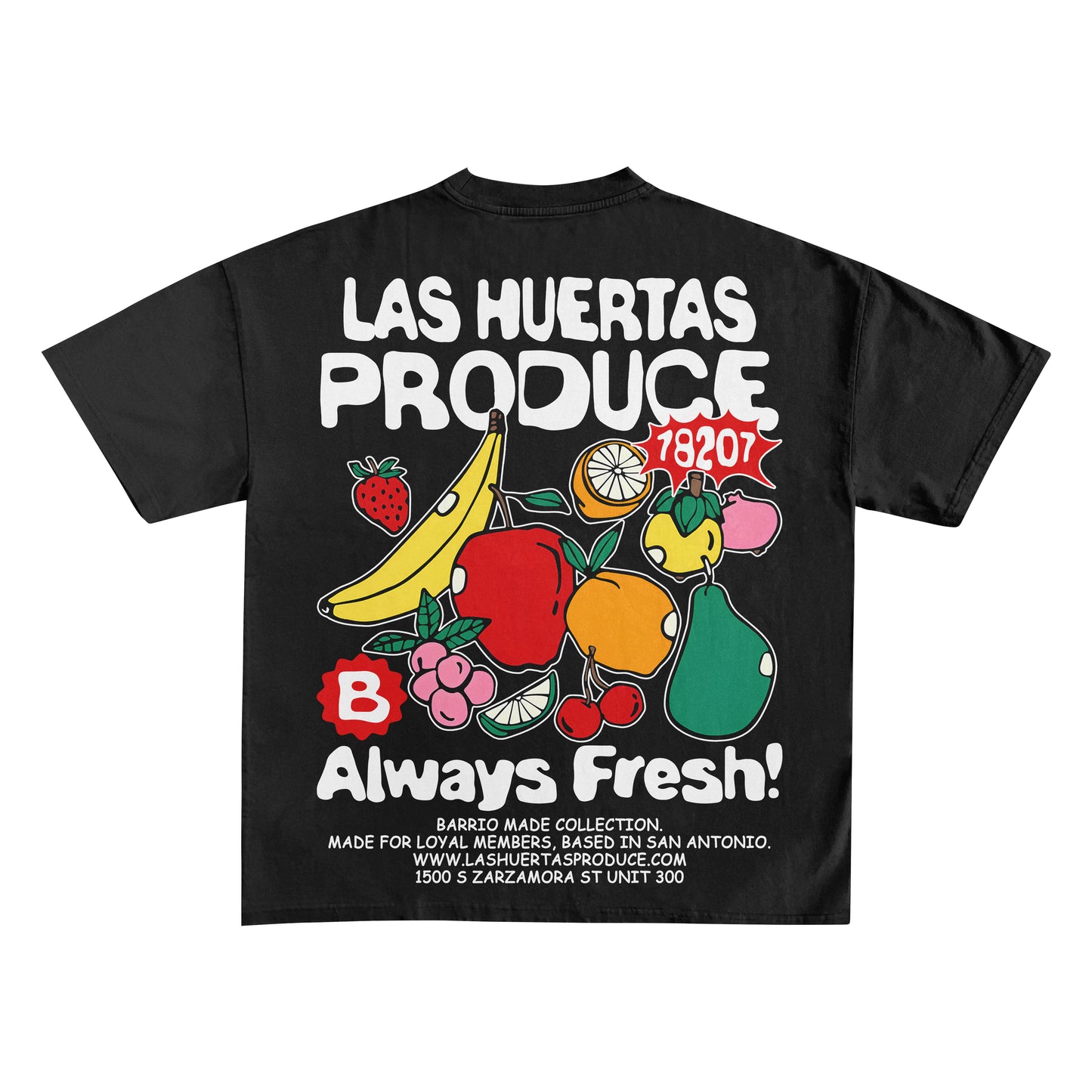 LAS HUERTAS PRODUCE x BARRIO MADE TEE